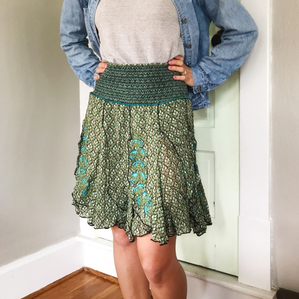 Free People Swing Skirt with Smock Waist